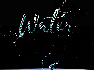 Liquid Text adobe photoshop design droplets liquid texture textures typography water