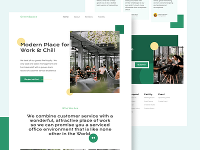 GreenSpace Coworking Web Concept