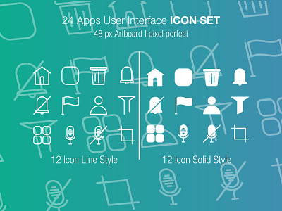 User Interface Icon Set animation app art branding design flat icon icondesign icondesigner iconography icons identity illustration illustrator ios mobile ui ux web website