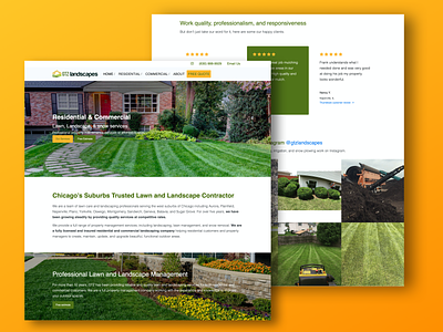 Landscaping Website bootstrap4 design landscape lawn care seo smallbusiness webdesign wordpress