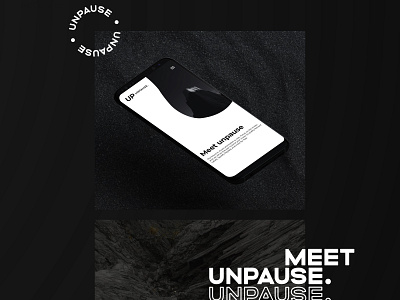 unpause. | Graphic Design branding design logo logotype mockup
