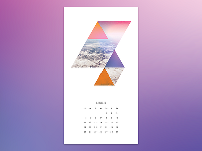 Calendar Design - October calendar collage digital collage