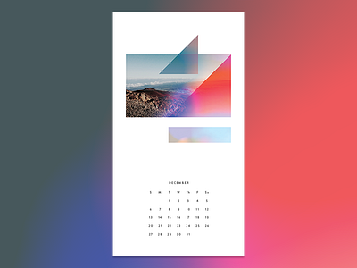 Calendar Design - December calendar collage digital collage