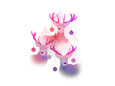 Christmas Deer Illustration design illustration