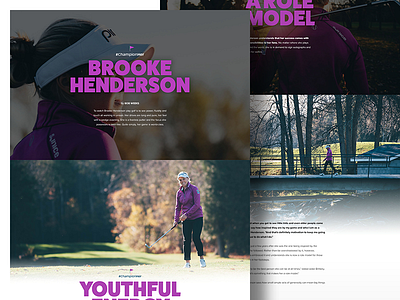 Brooke Henderson - Longform cms design longform onepage story ui