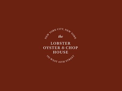 The Lobster Oyster & Chop House Logobadge