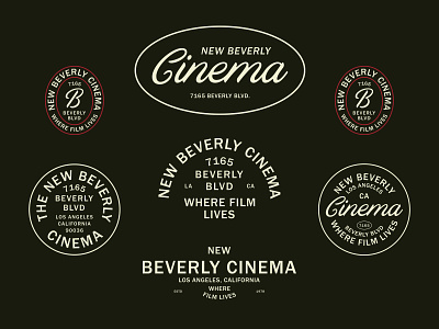 New Beverly Cinema Logo Suite badge logo badgedesign brand identity branding logo logodesign logotype retro typographic logo typography
