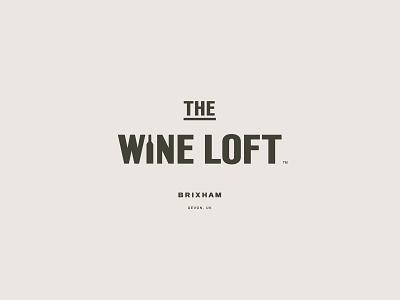 The Wine Loft Logo branding logo logotype retail visual identity wine wine logo