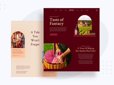 Marchex : Cidery Web app cider design ui ux web winery