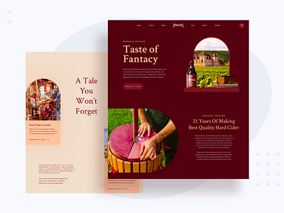 Marchex : Cidery Web app cider design ui ux web winery