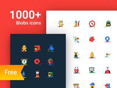 1000+ Free blobs flat icons with two styles colorful download flat icons free free download free icons icons