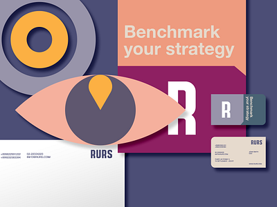 RURS Brand Identity brand brand identity brand identity design branding brands business card cards design design agency eye graphic design logo logo mark marketing marketing agency pastel rurs soft ui visual identity