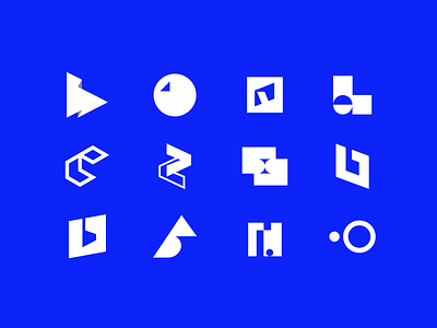 Logomark Explorations abstract branding branding design design icons letters logo logo concept logo exploration logo mark logodesign logomark logomarks monograms shapes