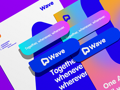 Wave Brand Identity brand brand identity branding chat chat bubbles conversation design graphic design graphics identity logo messenger messenger app talks wave