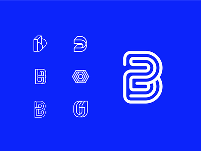 Logomark Explorations branding design explorations graphics icons logo logo mark logomark logos monogram logo monograms strokes