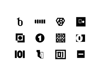 Logo Mark Explorations brainstorming explorations letters logo logo design logo marks logos logoset monograms one zero
