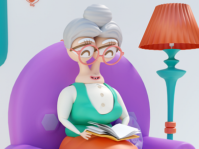 Granny - Eyoo Illustrations by Baianat on Dribbble