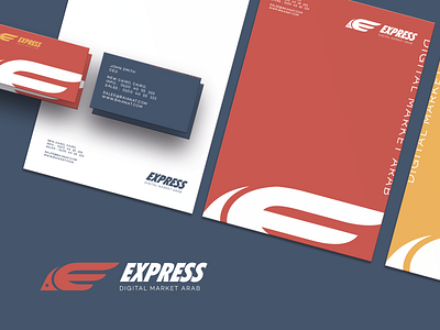 Express Brand Identity Design brand brand identity branding design digital digital marketing digital marketing agency express flat design graphics identity logo
