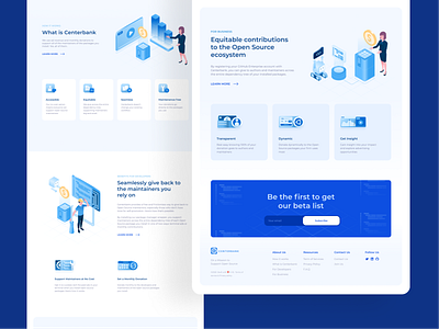 Open source supporter website by Muarif for Omnicreativora on Dribbble