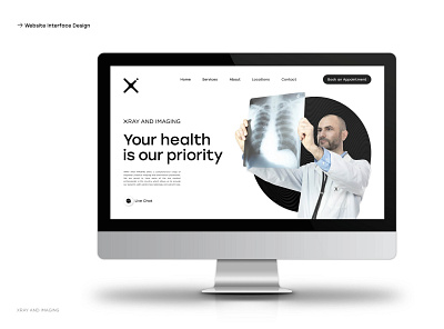 XRAY AND IMAGING - Homescreen clean design healthcare minimalist ui web website website design xray