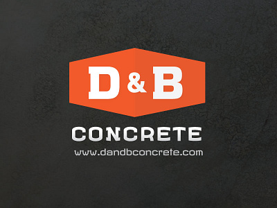 D&B Logo branding brevity concrete db logo texture typography