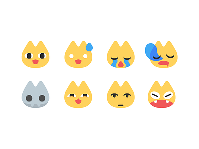Chiyo-Dad Emojis azumanga cat cats chiyo cute emojis icons illustration
