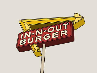 Animal Style burger california digital illustration fast food illustration illustration art illustrations illustrator in n out procreate procreate art