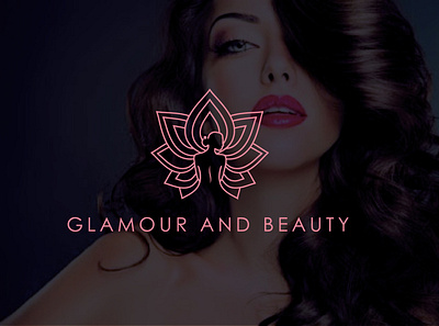 Glamour and Beauty adobe beauty brand cosmetics fiverr flat icon logo minimal minimalist nature yoga