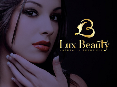 Lux Beauty display beauty brand fiverr flat icon logo minimal minimalist nature typogaphy yoga