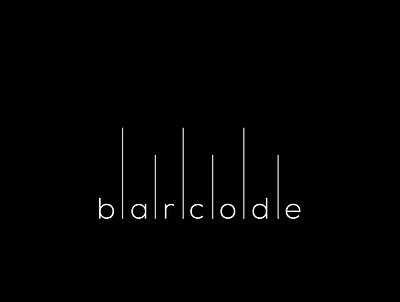 barcode adobe design fiverr flat icon illustrator logo minimal minimalist typogaphy vector