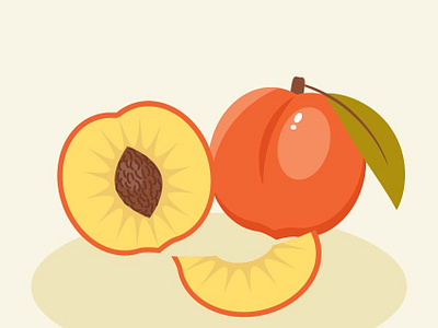 Peach Shape illustration illustrator