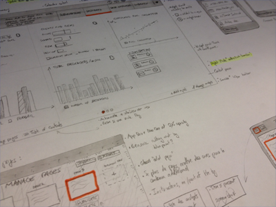 Dashboard sketch windows wireframe