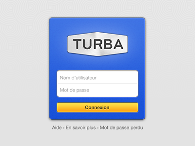 Turba Login webdesign