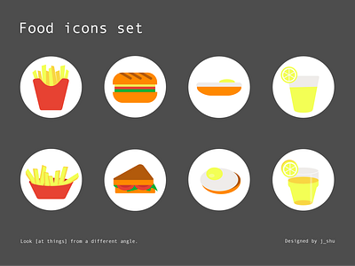 Food Icons set - 1 object, 2 angles food food and drink food design food icon food icons graphic graphic design graphic art graphic designer graphicdesign icon icon design icon set iconography icons icons design icons pack icons set iconset street food