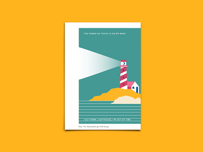 Out of Time - Poster Design - #easydesignchallenge illustration lighthouse old poster poster a day poster art poster challenge poster design sea vector