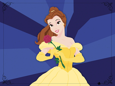 Disney princesses 1/3 disney princess illustrator vector illustration