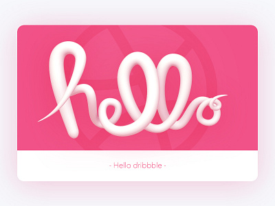 Hello dribbble First Shot By 小得 first hello invite shot ui
