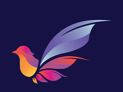 Bird app branding design flat graphic design icon illustration logo typography vector