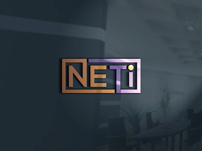 NETi branding logo minimal typography vector