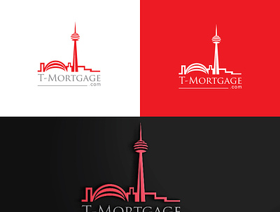 T Mortgage8 branding design icon logo minimal typography vector