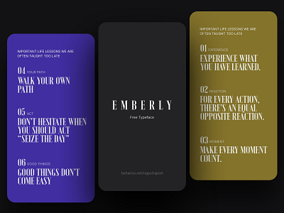 Emberly Free Typeface