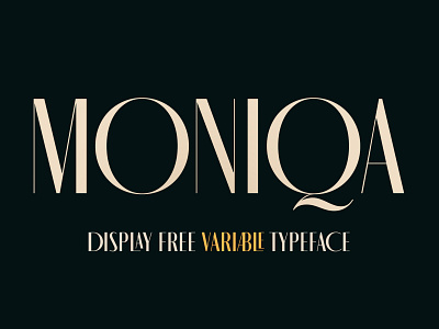 MONIQA – Free Display Typeface