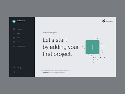 Dashboard – No Project