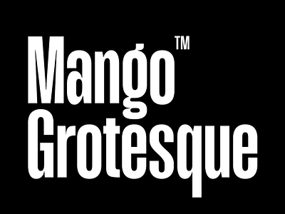 New Release: Mango Grotesque