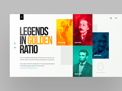 Legends in Golden Ratio | Free PSD