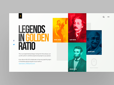 Legends in Golden Ratio | Free PSD