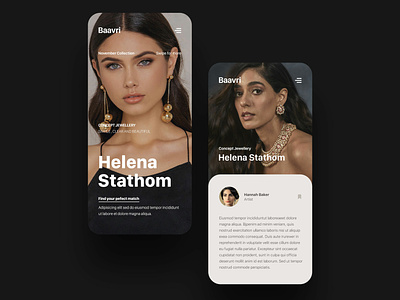 Mobile App / Indian Concept Jewellery card design fashion application jewellery tile design type setting typography ui uidesign