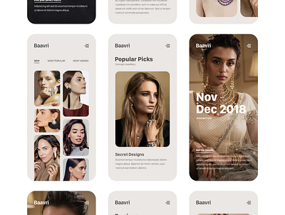 Mobile App - Concept Jewellery app app design application ui fashion app fashion brand jewellery shop mobile app mobile ui typesetting uiux ux design