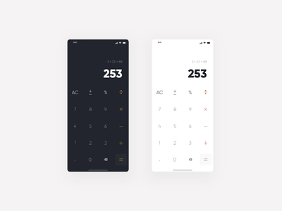 Calculator Design app design ui
