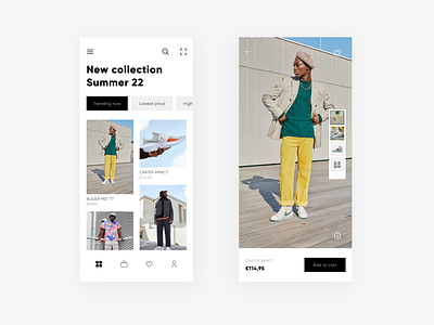 E-commerce Design Concept app clothing design ecommerce fashion mobile shop ui